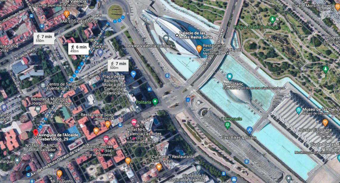 10 Pax, Ac, Wifi Gratis, Ciudad Artes Y Ciencias Apartment บาเลนเซีย ภายนอก รูปภาพ